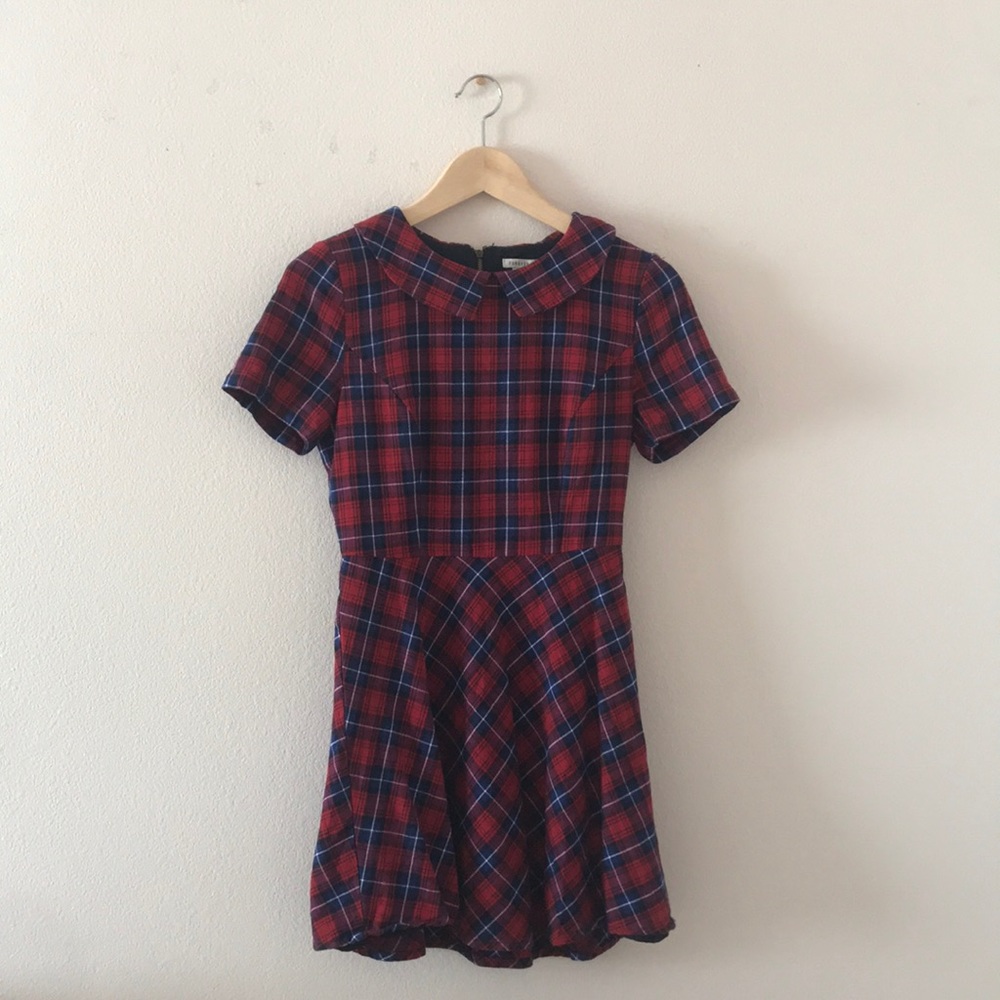 Forever 21 Plaid Dress With Collar